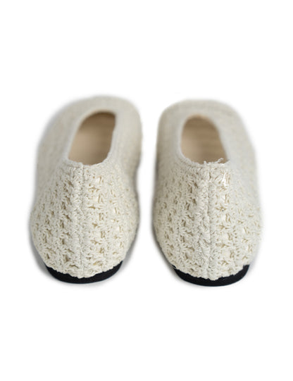 La Tribe | Crochet Ballet Flat - Cream
