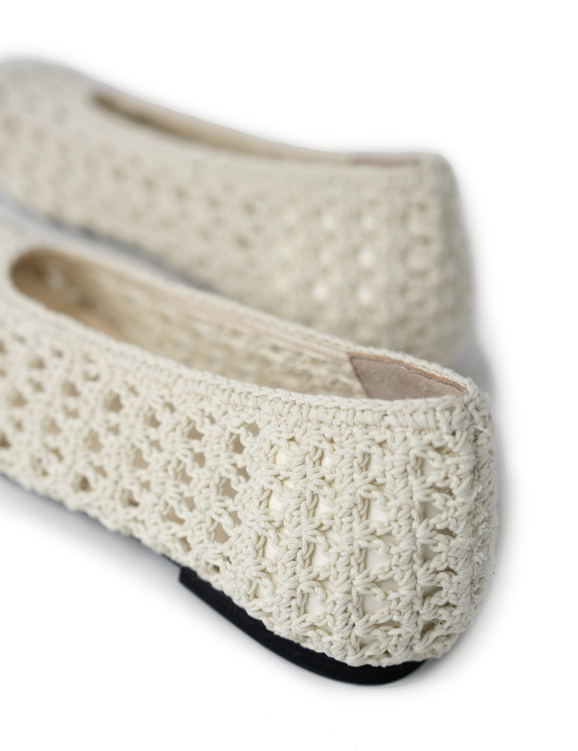 La Tribe | Crochet Ballet Flat - Cream