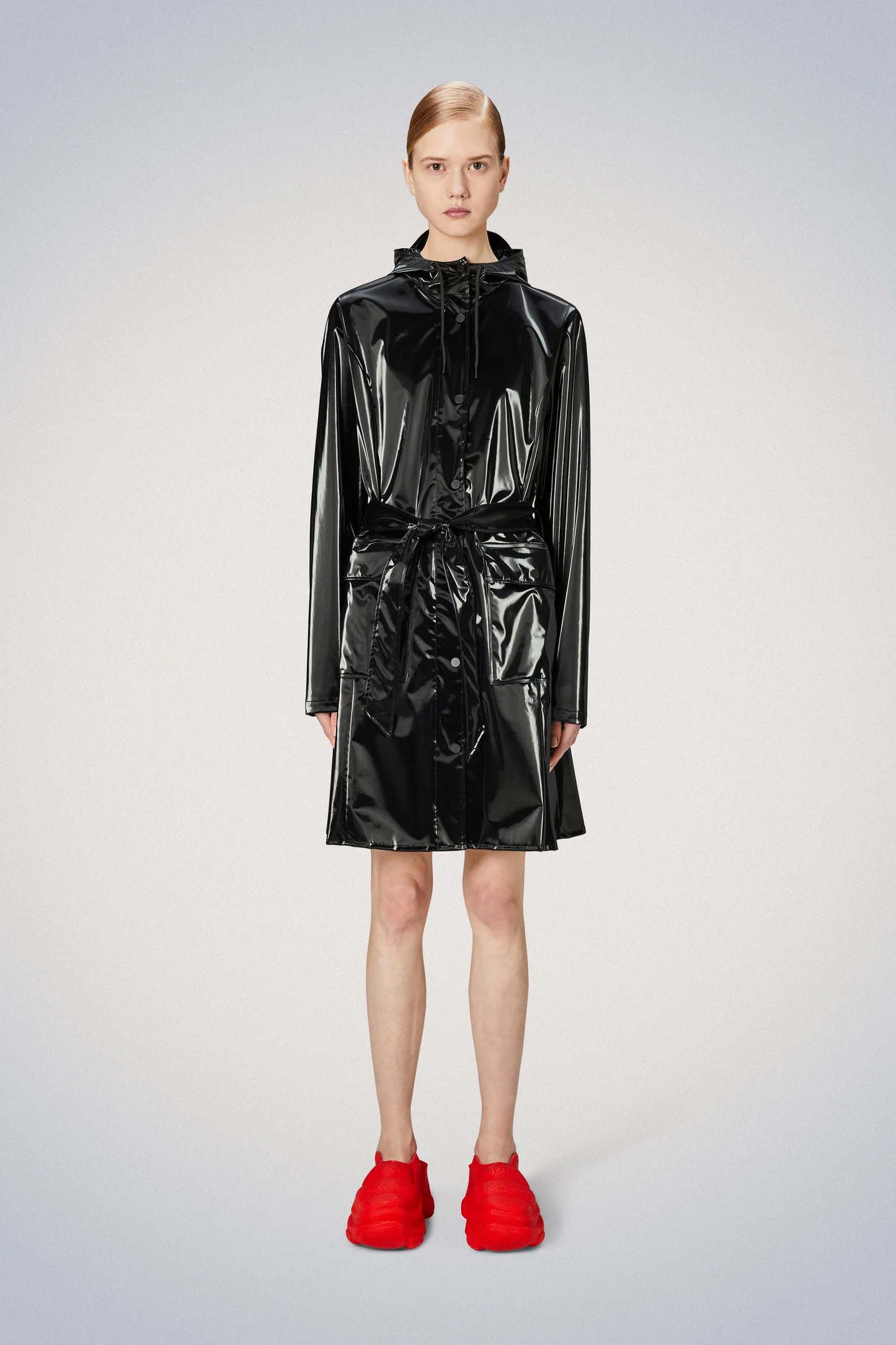 Rains | Curve Long Jacket - Night