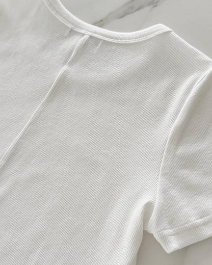 Dear Dylan | Baby Tee - Blanc