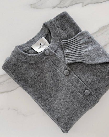 Dear Dylan | Cashmere Cardigan - Ash Marle