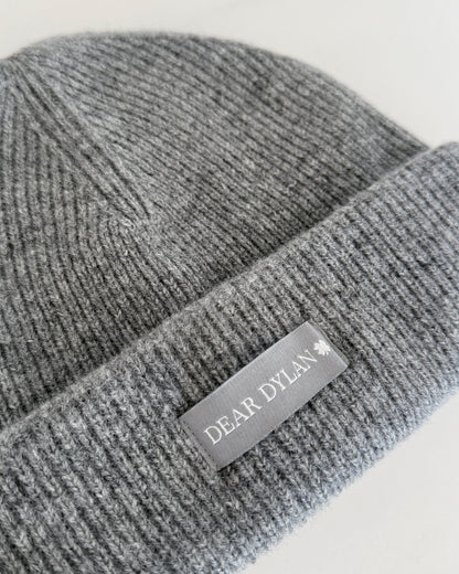 Dear Dylan | Wool Beanie - Grey Marle