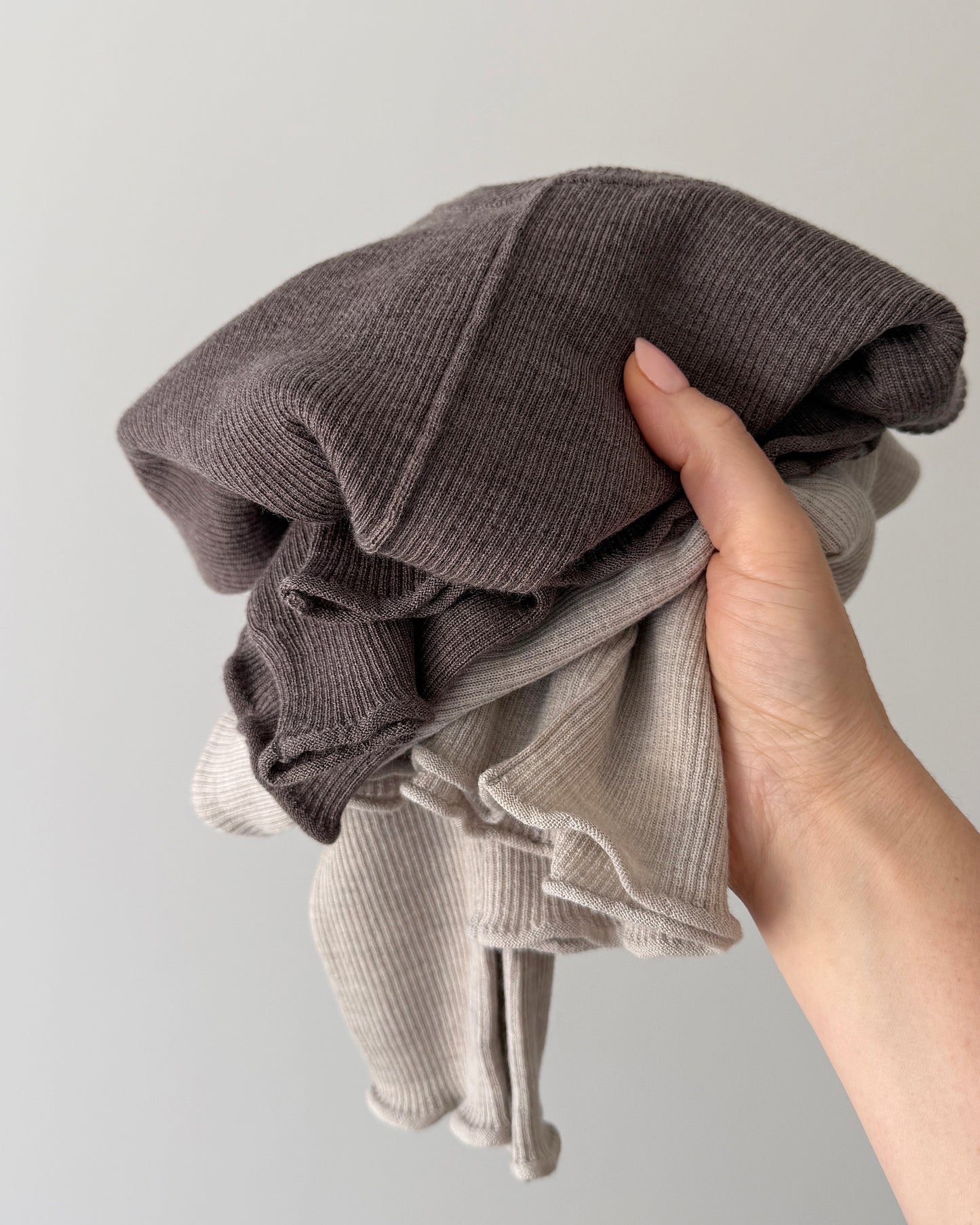 Dear Dylan | Merino Long Sleeve Knit - Mushroom