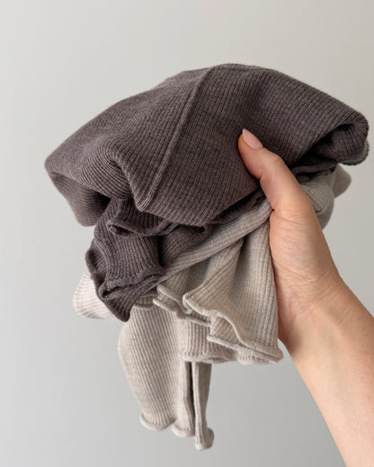 Dear Dylan | Merino Long Sleeve Knit - Stone