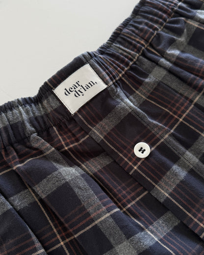 Dear Dylan | Boxer Pant - Midnight Plaid