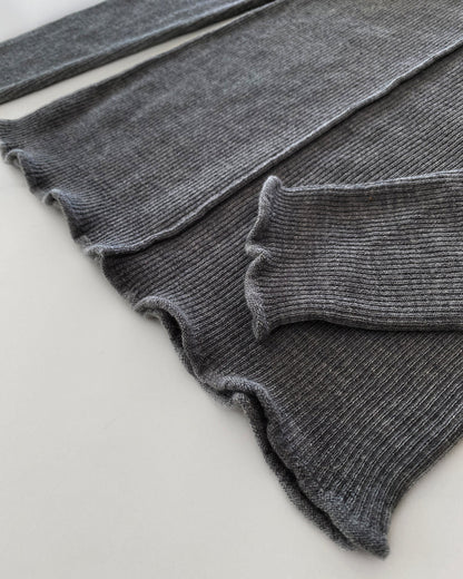 Dear Dylan | Merino Long Sleeve Knit - Smoke Marle