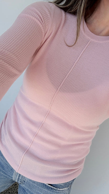 Dear Dylan | Merino Long Sleeve Knit - Ballet Pink