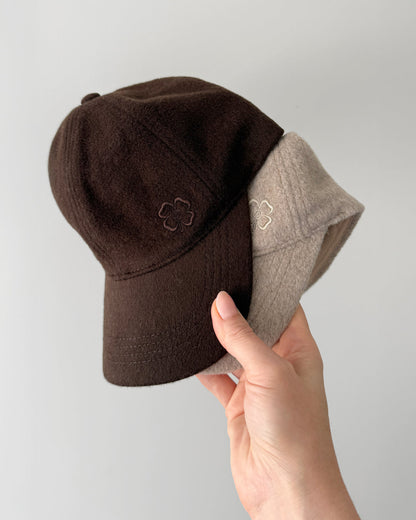 Dear Dylan | Wool Cashmere Cap - Cocoa