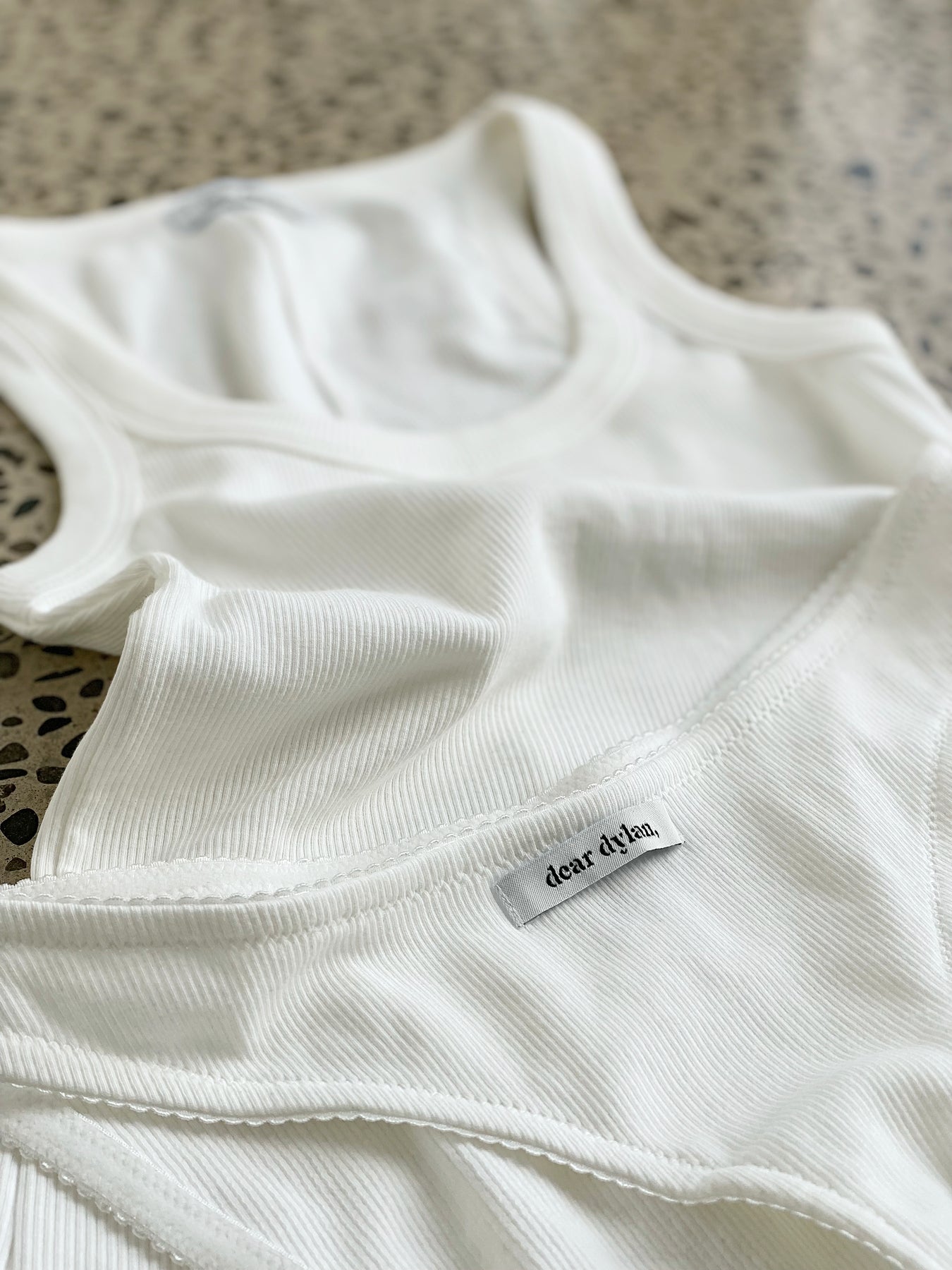Dear Dylan | Organic Daily Tank - Blanc