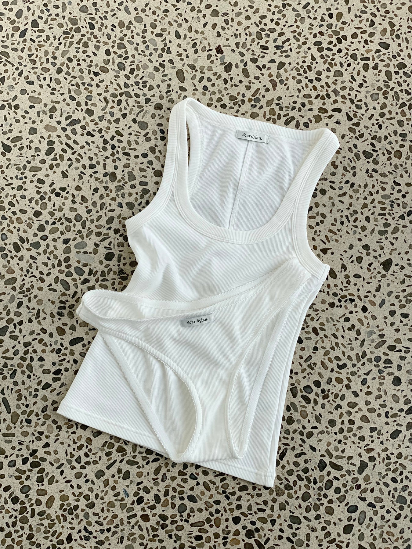 Dear Dylan | Organic Daily Tank - Blanc