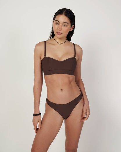 Dear Dylan | Sweetheart Swim Bralette - Umber