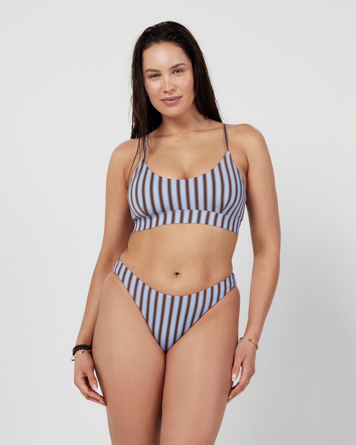 Dear Dylan | Swim Crop - Riviera Stripe