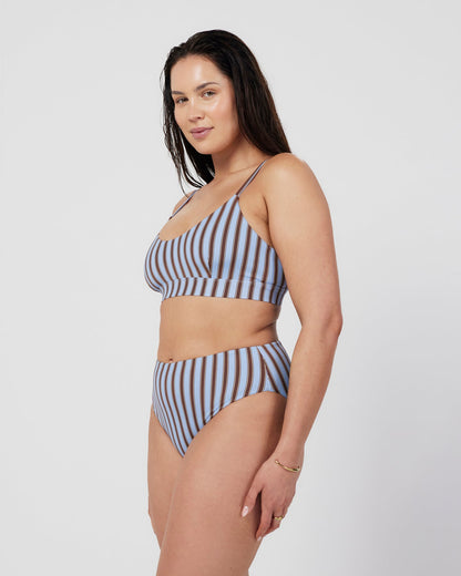 Dear Dylan | Swim Crop - Riviera Stripe