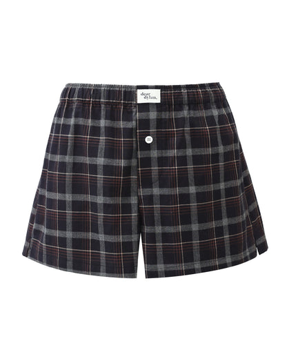 Dear Dylan | Boxer Short - Midnight Plaid