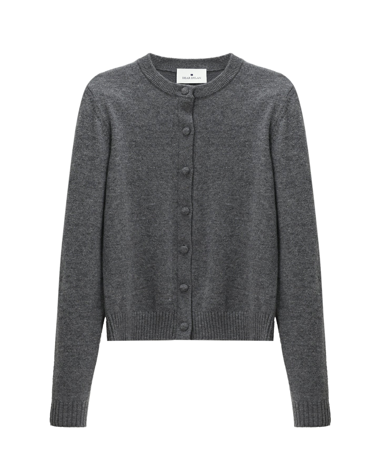Dear Dylan | Cashmere Cardigan - Ash Marle