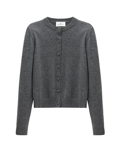 Dear Dylan | Cashmere Cardigan - Ash Marle
