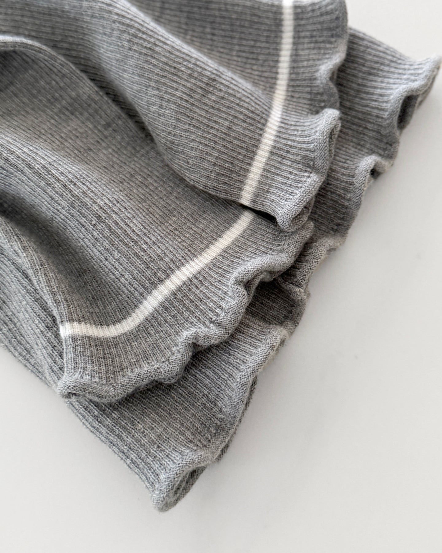 Dear Dylan | Merino Line Tee - Grey Marle
