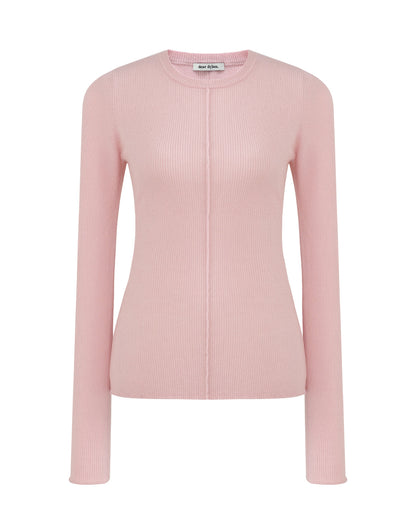 Dear Dylan | Merino Long Sleeve Knit - Ballet Pink