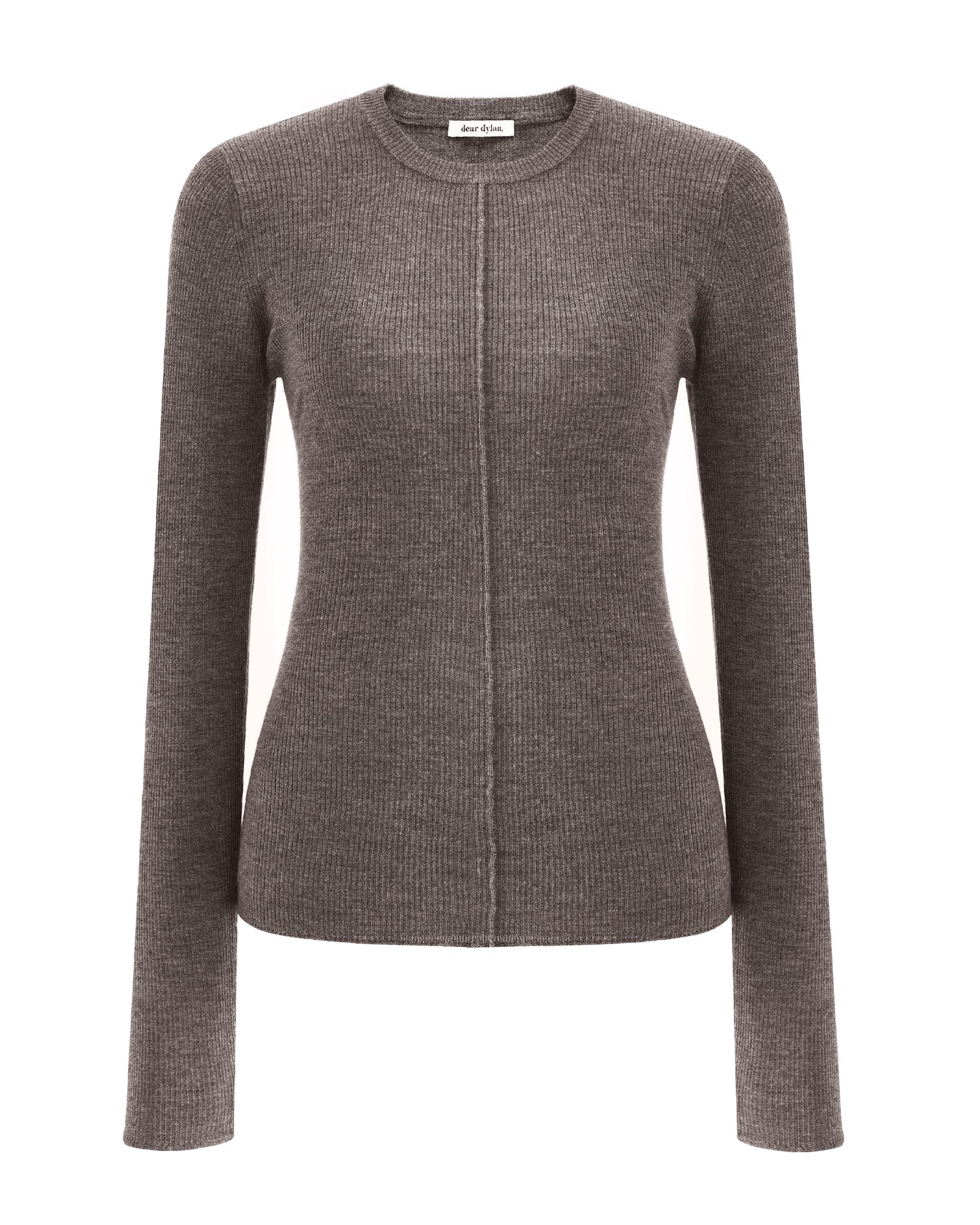 Dear Dylan | Merino Long Sleeve Knit - Mushroom