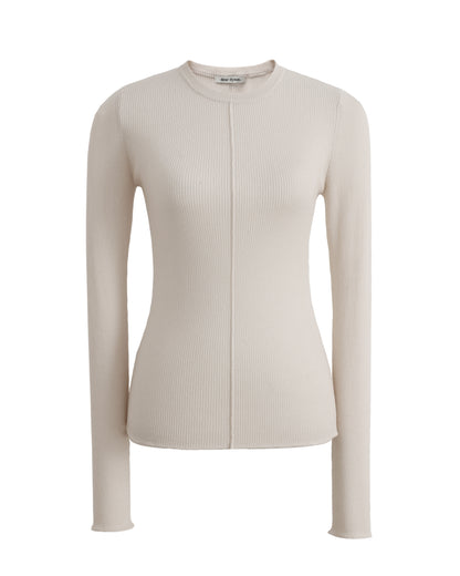 Dear Dylan | Merino Long Sleeve Knit - Stone