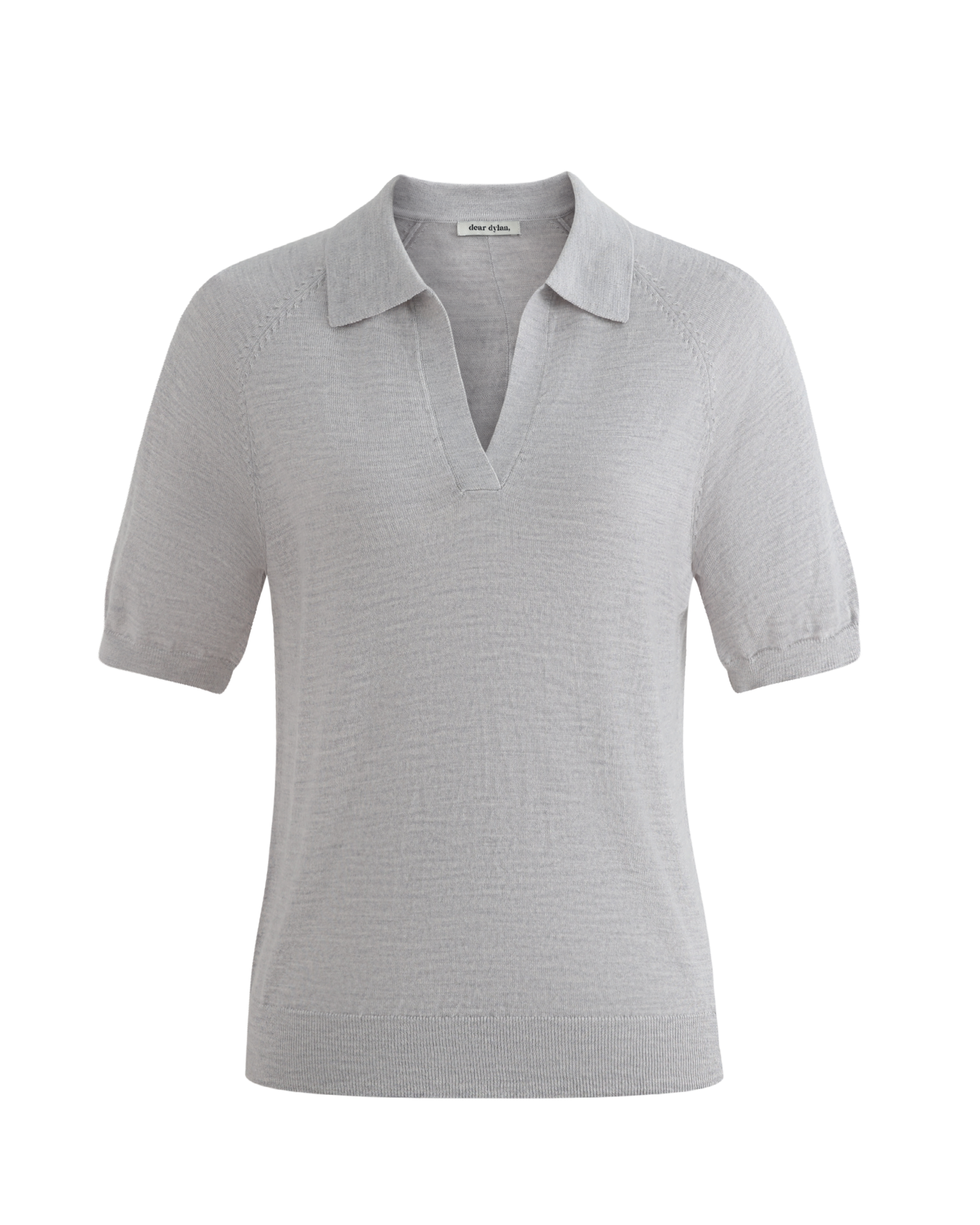 Dear Dylan | Merino Palmer Polo - Fog