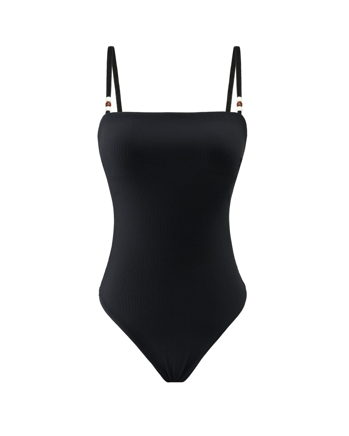 Dear Dylan | Swim One Piece - Noir Rib
