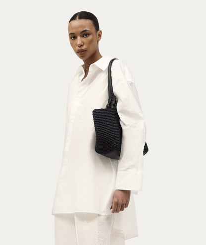 Deadly Ponies | Medium Bandit Tote - Black Raffia