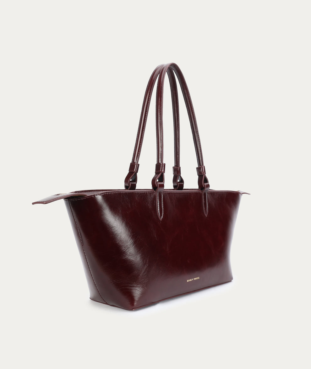 Deadly Ponies | Medium Bandit Tote - Dark Cherry Gloss