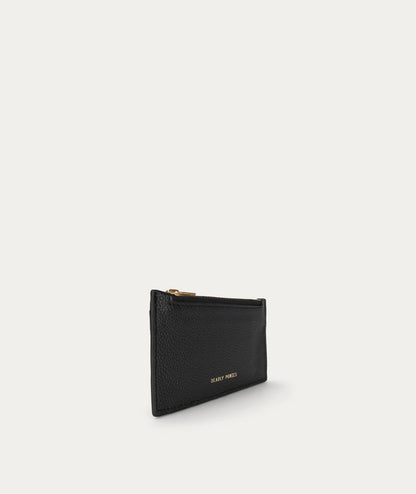 Deadly Ponies | Zip Card Holder - Black / Brass