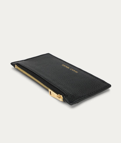 Deadly Ponies | Zip Card Holder - Black / Brass