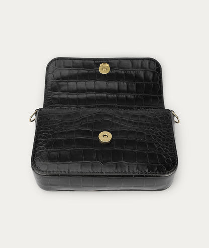 Deadly Ponies | D-Rex Clutch - Black Croc
