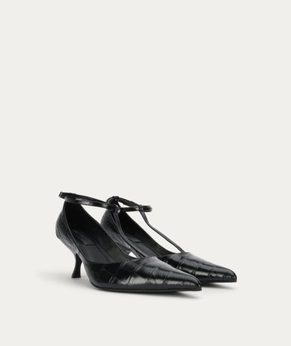 Deadly Ponies | Epona Heel - Black Croc