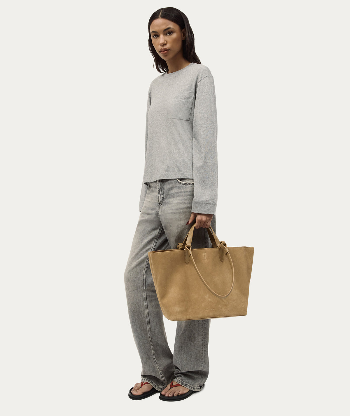Deadly Ponies | Large Bandit Tote - Oat Suede