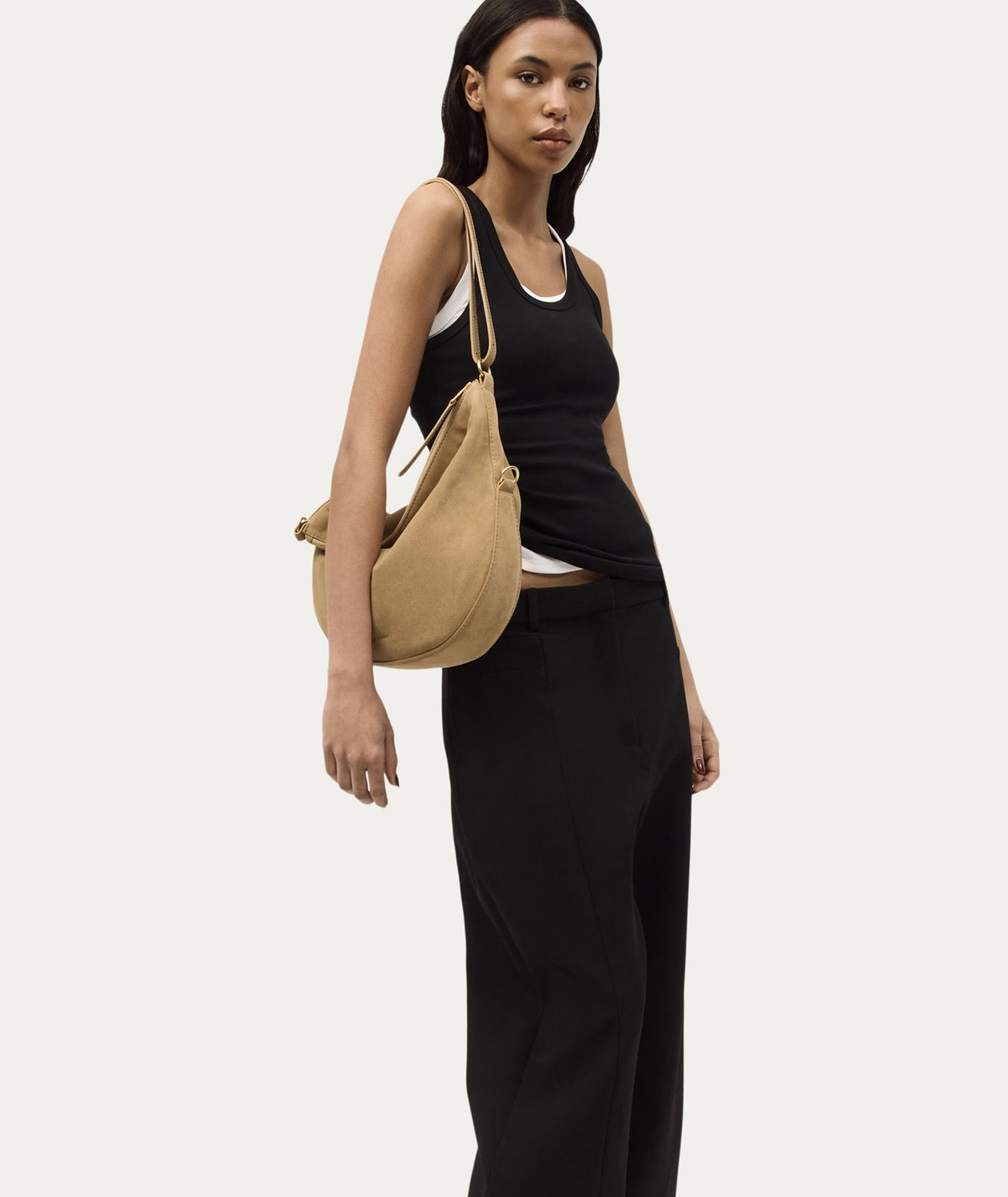 Deadly Ponies | Leopard Hobo - Oat Suede
