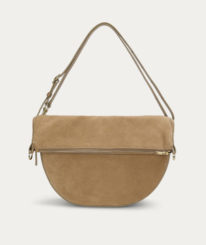 Deadly Ponies | Leopard Hobo - Oat Suede