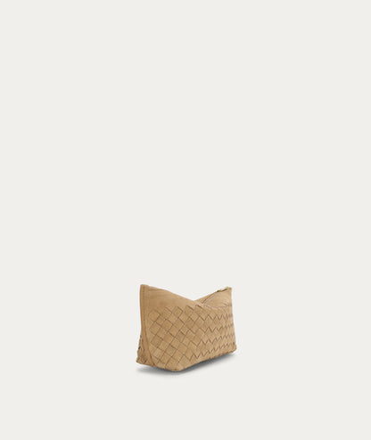 Deadly Ponies | Medium Poucher - Oat Woven Suede