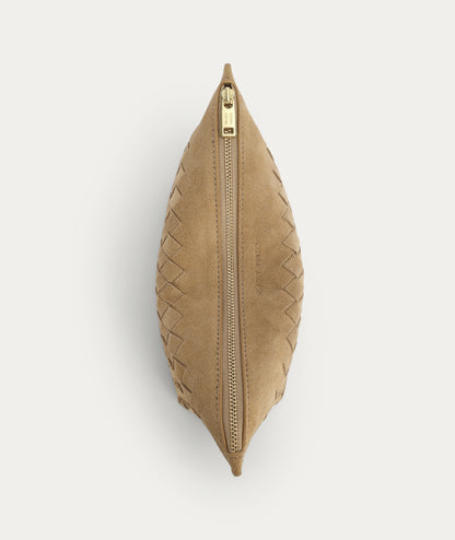 Deadly Ponies | Medium Poucher - Oat Woven Suede