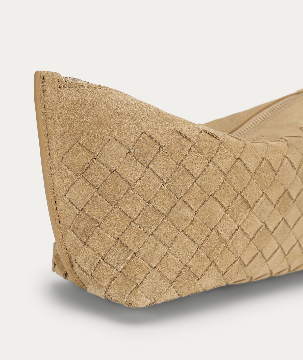 Deadly Ponies | Medium Poucher - Oat Woven Suede