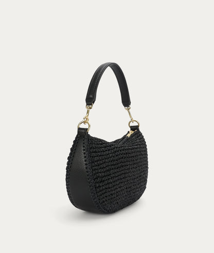 Deadly Ponies | Mini Sling Bag - Black Raffia
