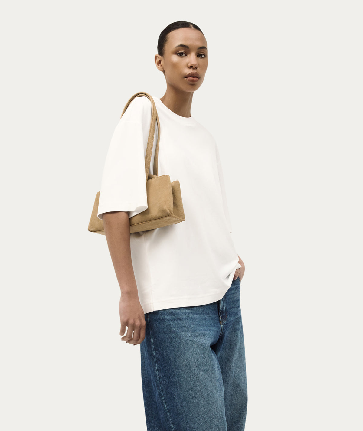 Deadly Ponies | Mini Vault Tote - Oat Suede