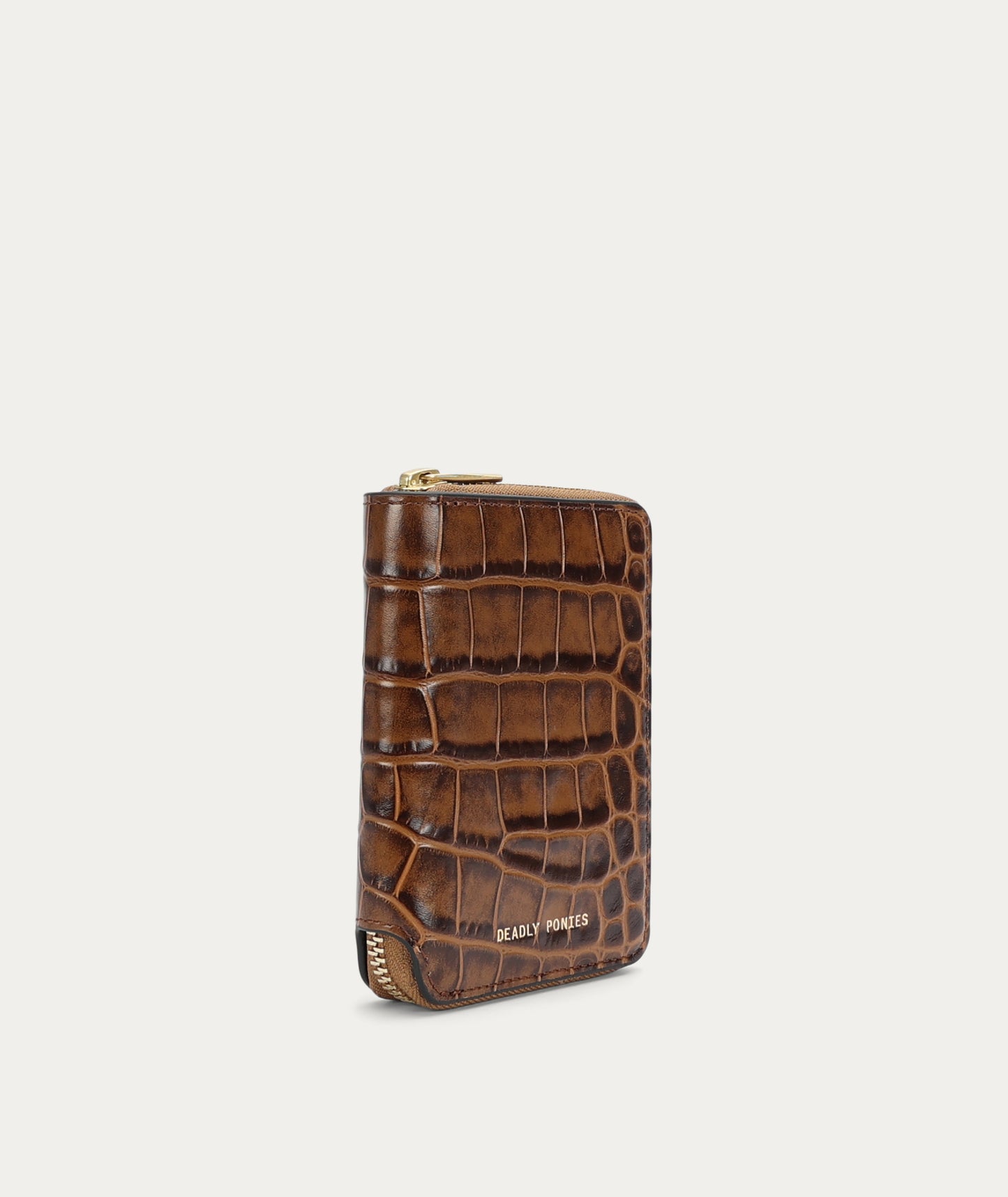Deadly Ponies | Mini Wallet - Toffee Croc
