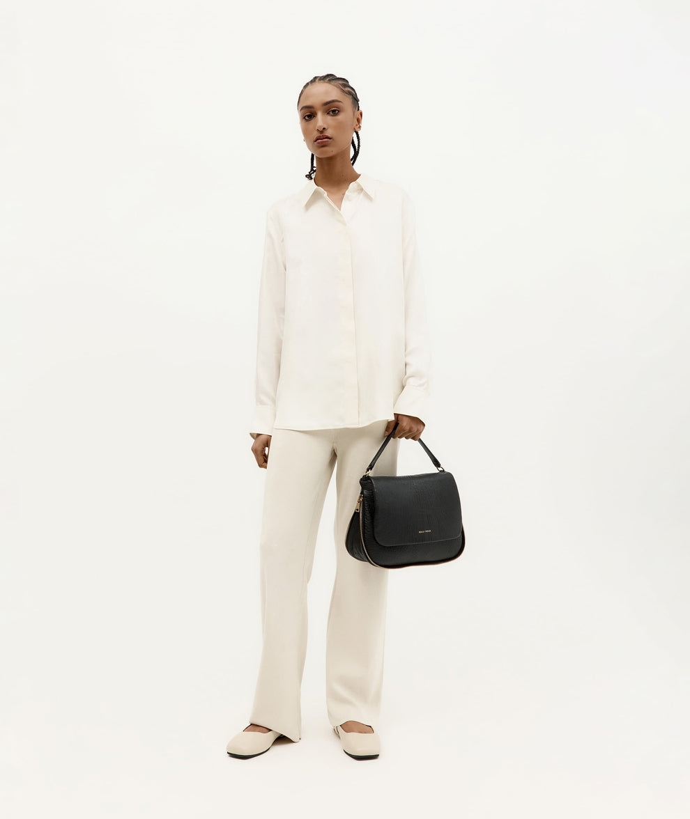 Deadly Ponies | Caiman Bag - Black Bulle / Brass