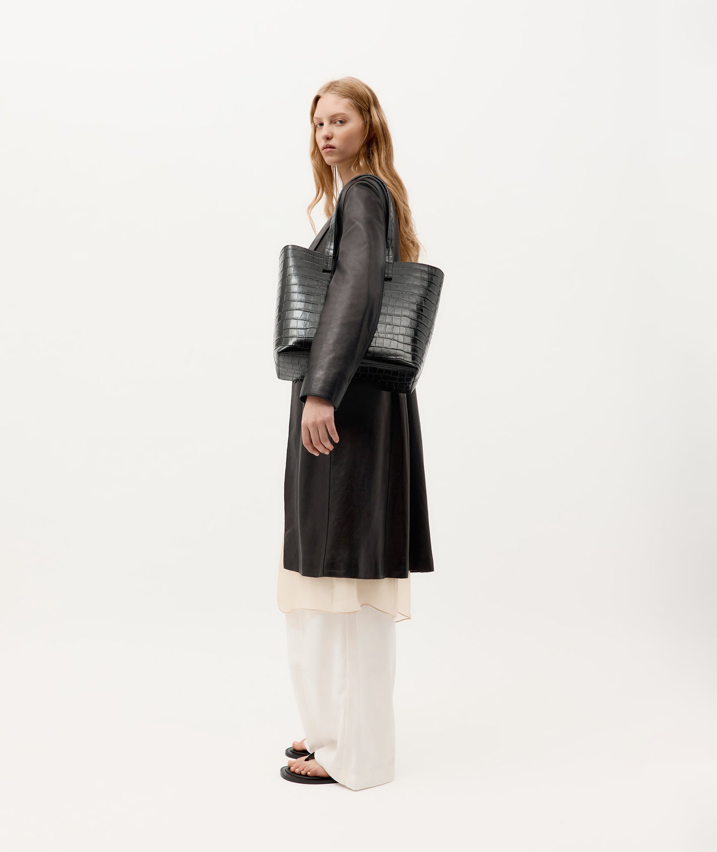 Deadly Ponies | Mr Porter Tote - Black Croc