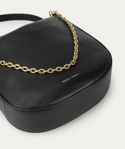 Deadly Ponies | Medium Sling Bag - Black / Brass