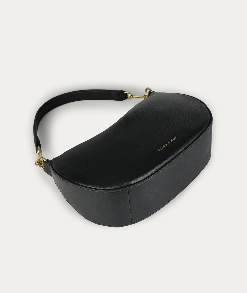 Deadly Ponies | Mini Sling Bag - Black / Brass