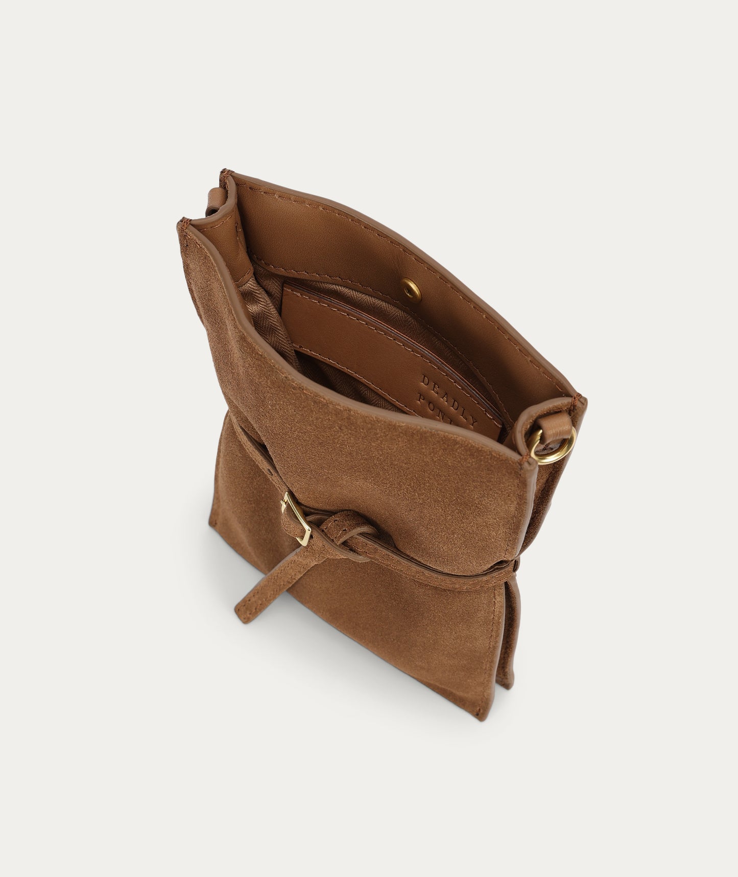 Deadly Ponies | Penny Phone Pouch - Hazel Suede