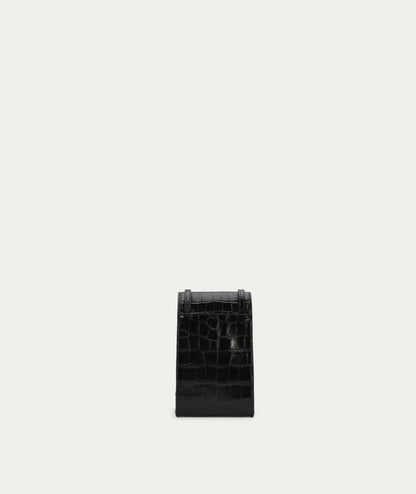 Deadly Ponies | Poucheroo Phone Wallet - Black Croc