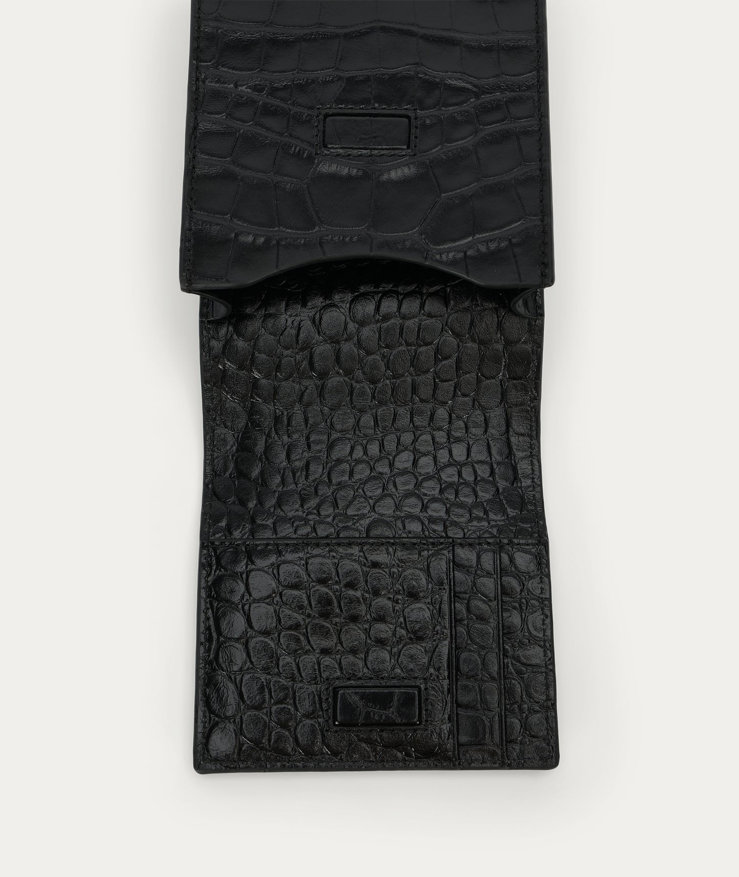 Deadly Ponies | Poucheroo Phone Wallet - Black Croc