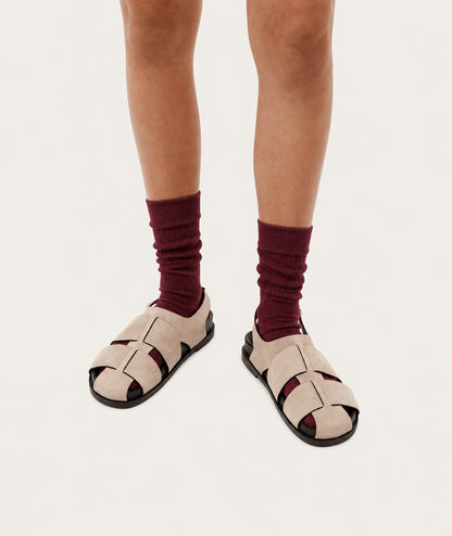 Deadly Ponies | Triton Sandal - Oat Suede