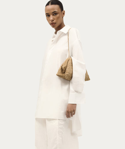 Deadly Ponies | Vault Clutch - Oat Woven Suede